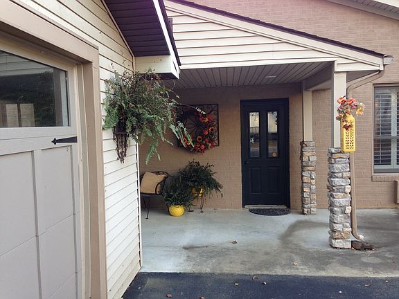 Side porch and entry
