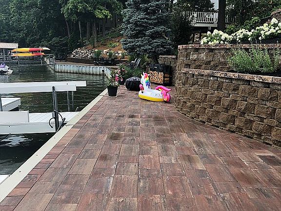 Waterfront patio