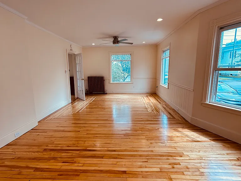 Main room, looking from kitchen towards street.