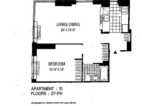 2nd image of 2 Gold St APT 4510