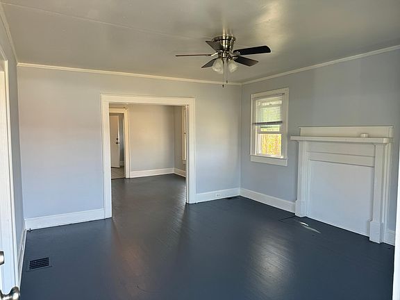 This is the living room as seen from the front door.