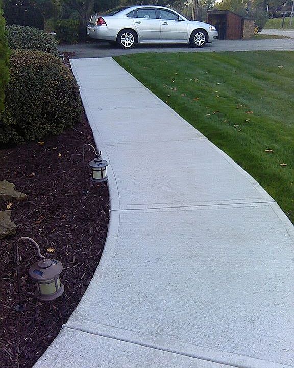 New Side Walk from Driveway