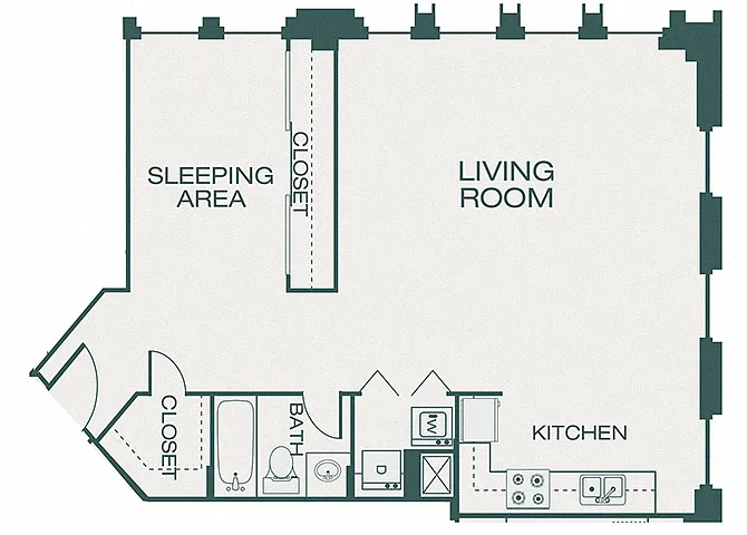 Floor plan A13 (Pearl)