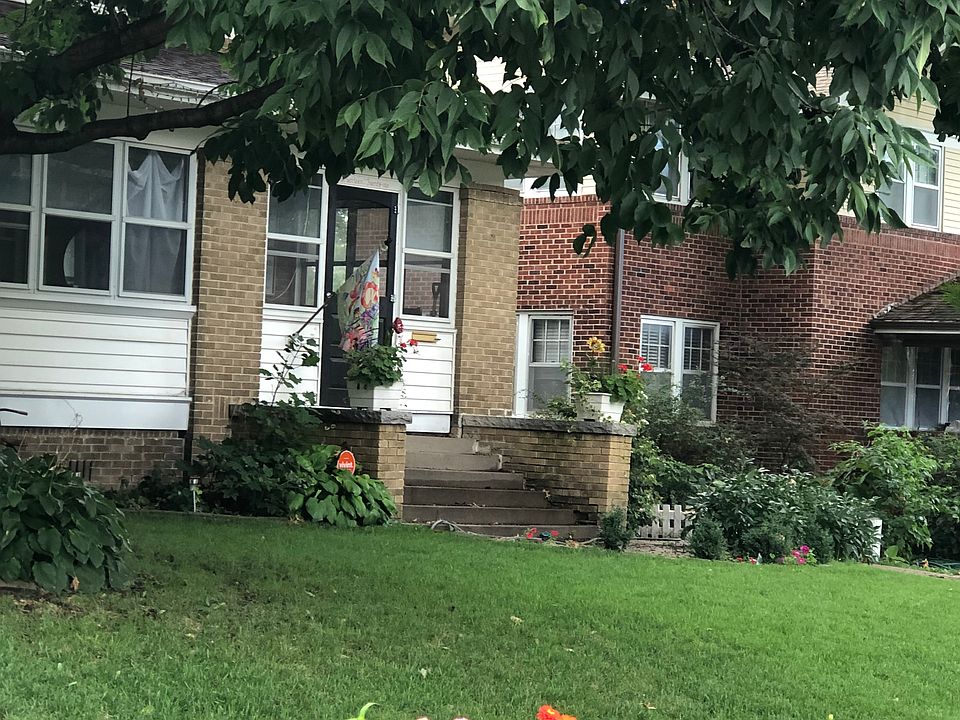 Front door, enclosed porch