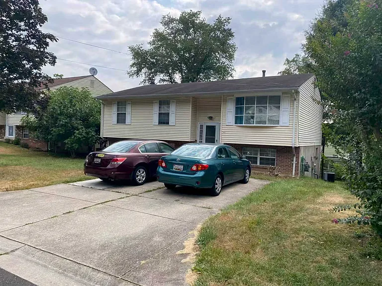 Front of the house with parking