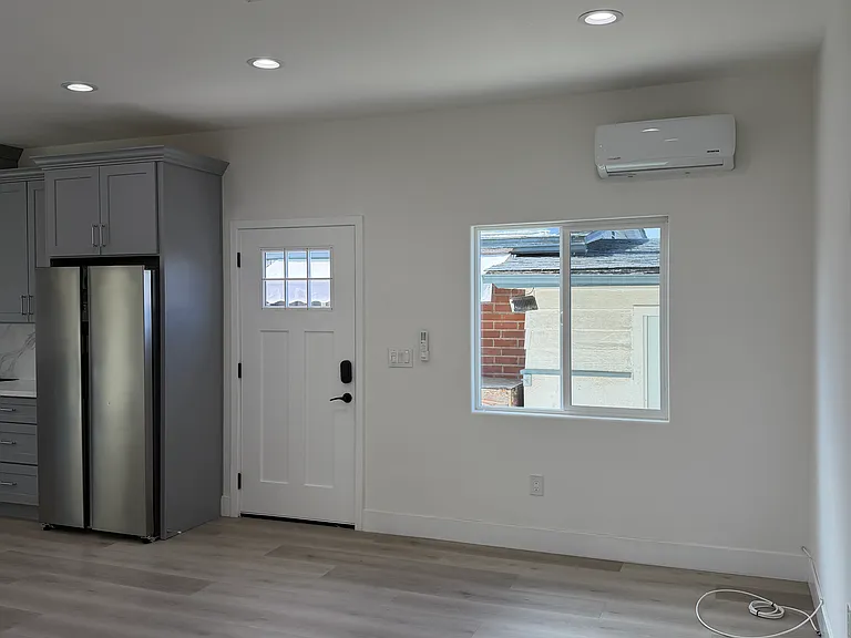 living room and front door