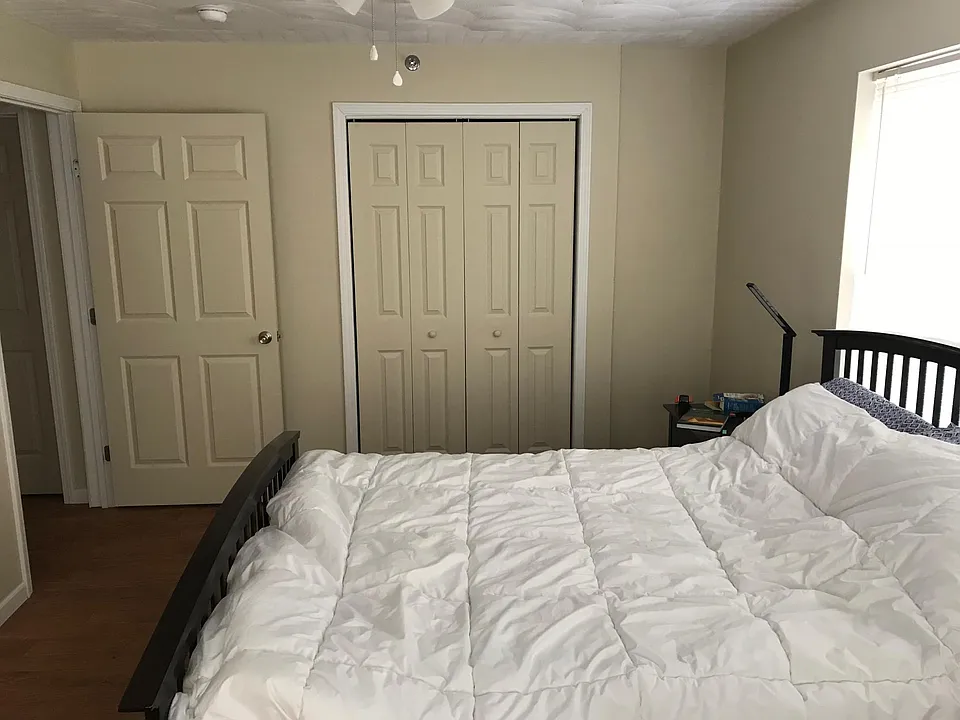 Master bedroom with walk-in closet