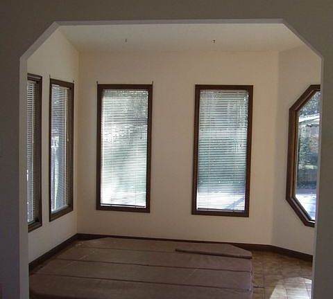 Sunroom with built-in hot tub