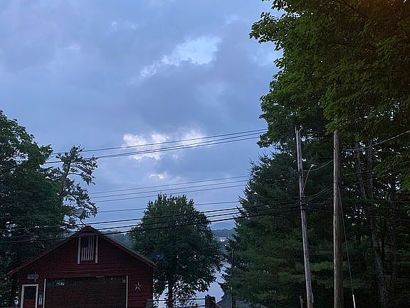 View of the lake from front 