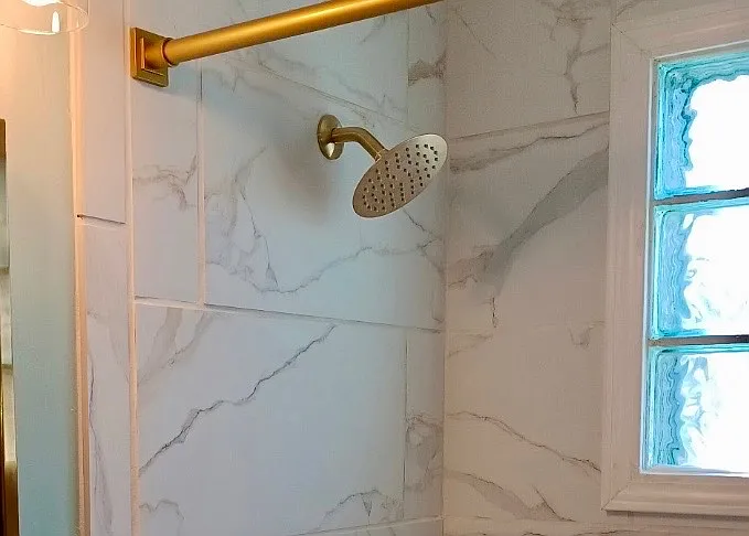 Bathroom with natural light.