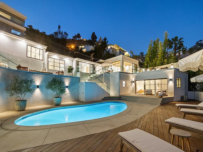 An outdoor oasis perfectly illuminated for unforgettable moments.