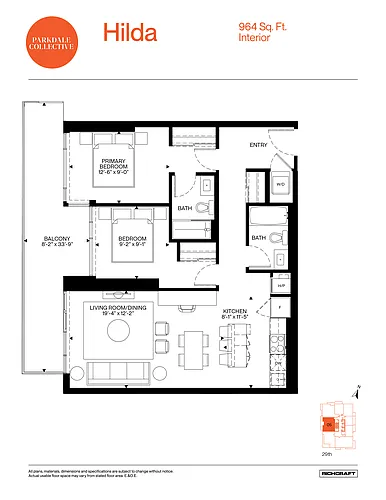 Floor plan PC2905