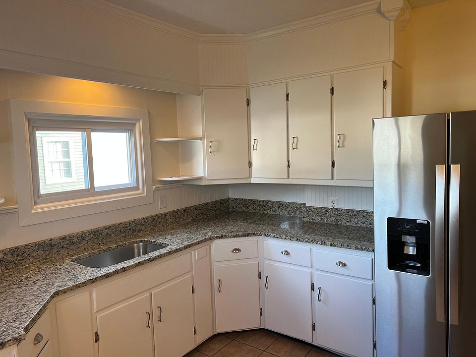 Kitchen with stainless steel appliances