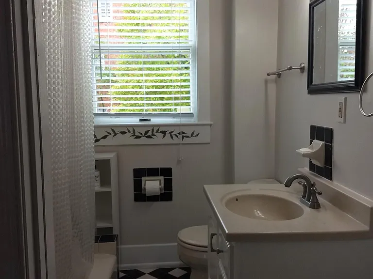 First floor full bath.