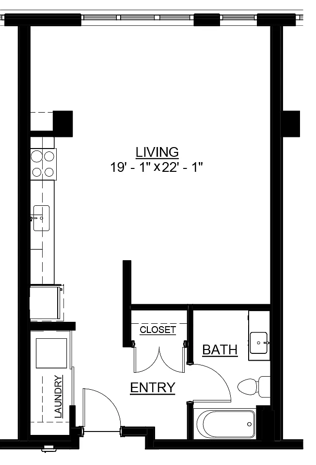 Floor plan Studio
