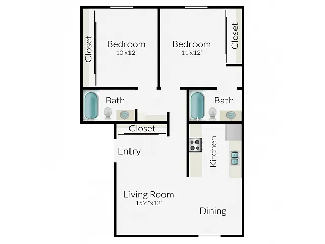 Floor plan 2X2