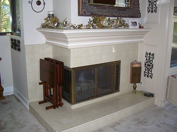 Added Fireplace Mantel