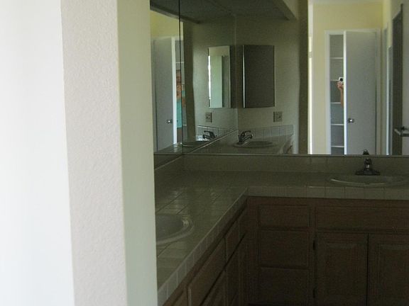 Master bath double sinks