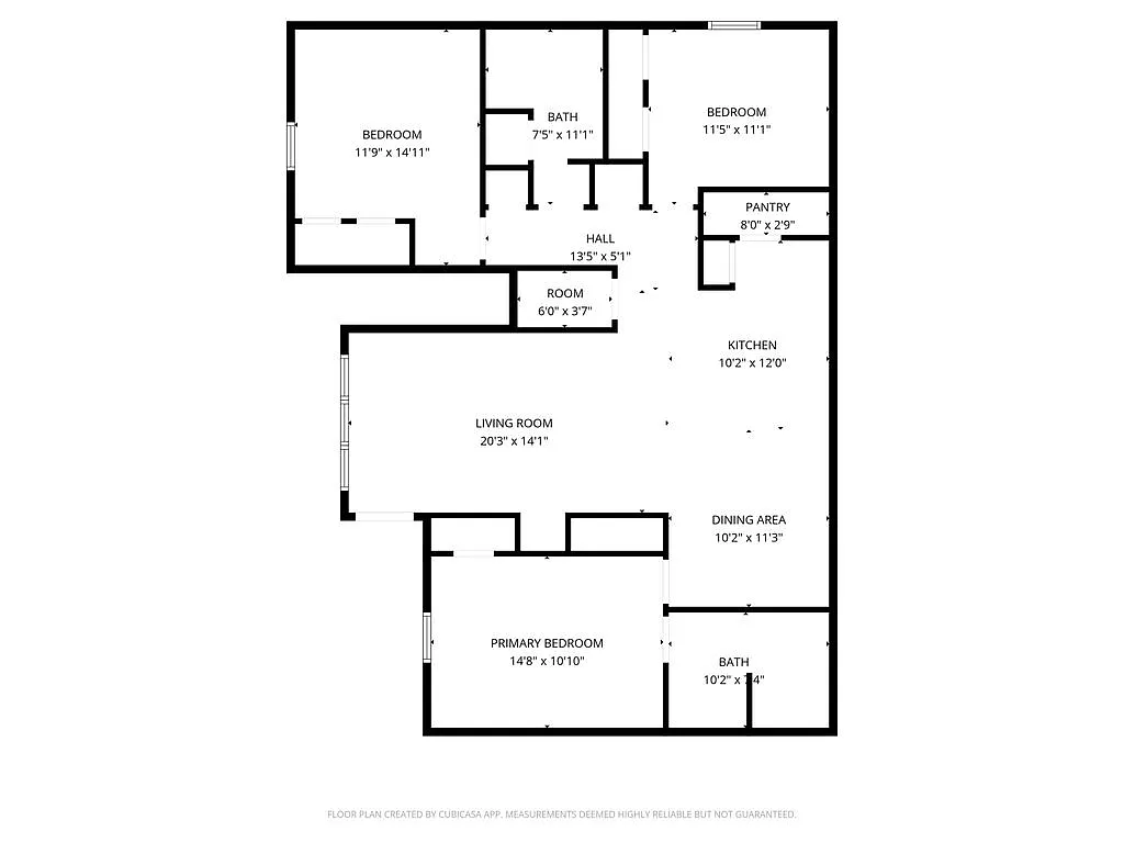 Floor plan 3 Bedroom Unit