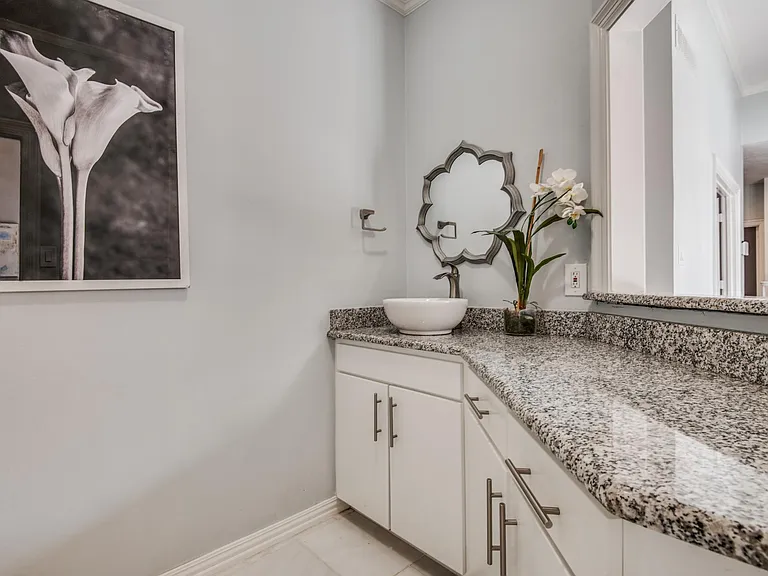 Wet Bar adjacent to the open dining and living area.