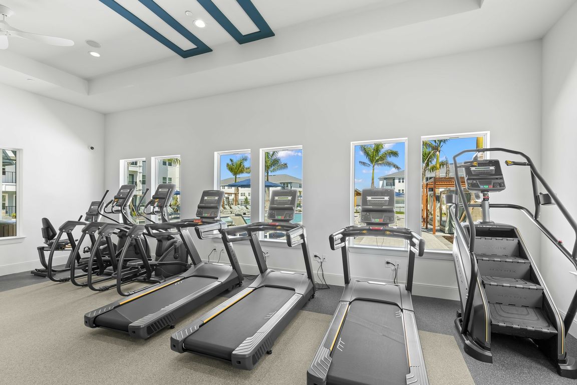 Fully equipped fitness center