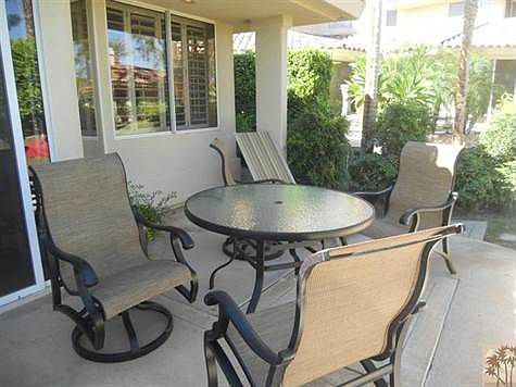 on the patio