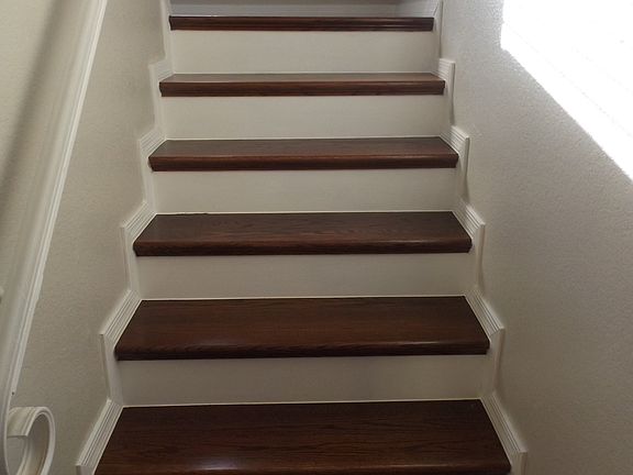 New wood stairs and landings