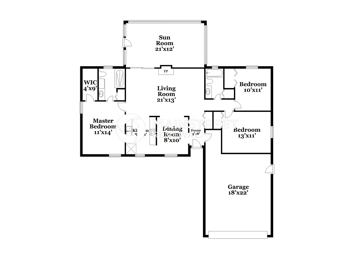 Floor Plan - 10918 Knottingby Dr
