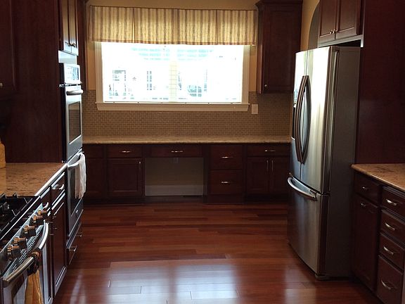 Desk area at end of kitchen