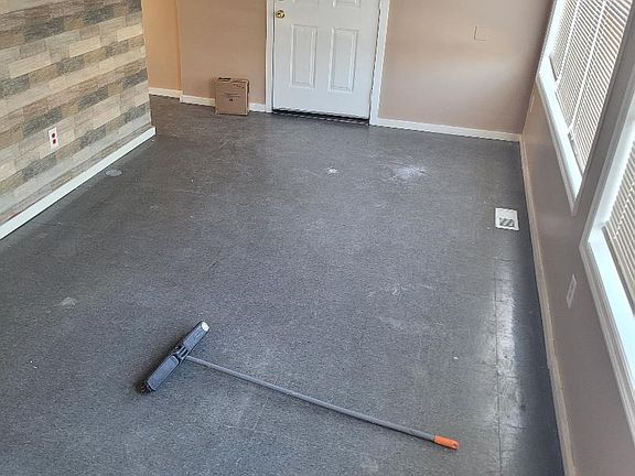 Living room and front door