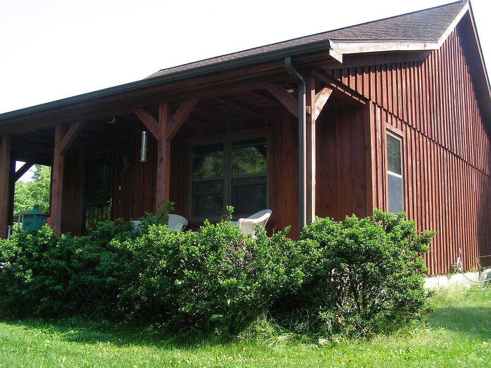 Front porch spans the width of the house!