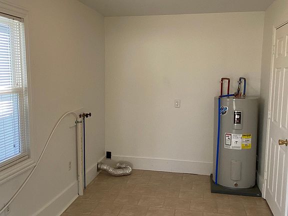 Utility Room with Washer/Dryer hookup (electric dryer only), water heater