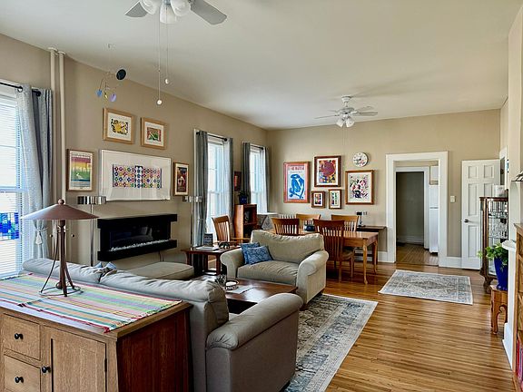 Living Room / Dining Room - Spacious, lots of windows, great light, high ceilings, huge closet, private entrance.
