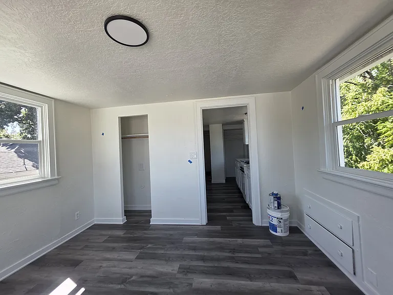 Looking back into the kitchen