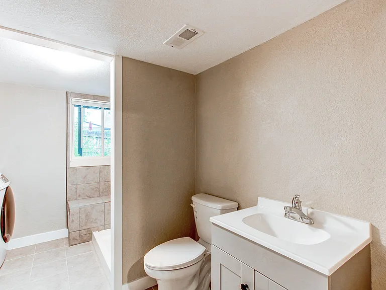 Shared Bathroom with Laundry