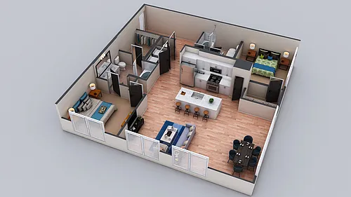 Floor plan B4 - The Warren (The Penthouse)