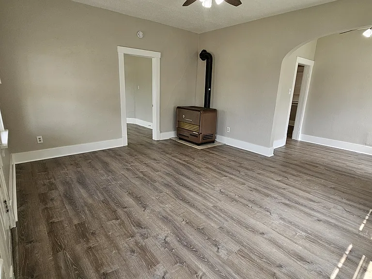 Huge Living/Dining room 20'6" x 15'6" looking toward bedroom