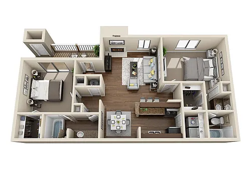 Floor plan B1 MOD E