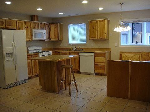 Kitchen with center island and breakfast nook