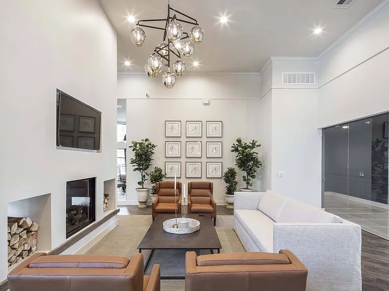 A comfortable space to unwind or catch up with neighbors.
