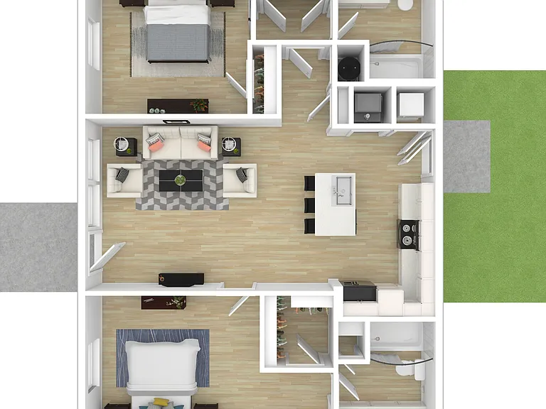 2 Bedroom | 2 Bathroom Duplex 2 Bedroom | 2 Bathroom Duplex
