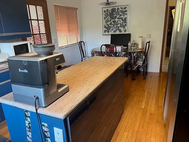 Kitchen. The house will be rented with as much of its existing furniture as the tenants want.