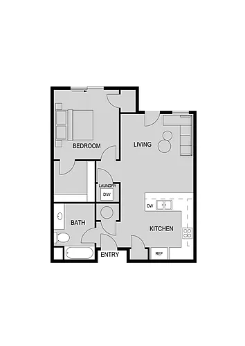Floor plan One Bedroom
