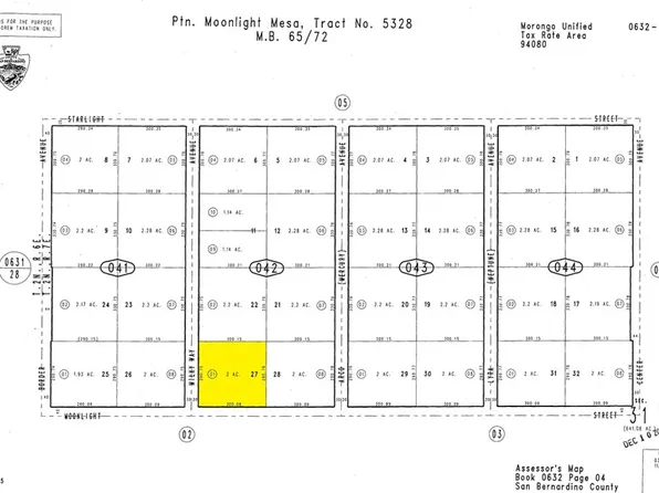 62624 Moonlight Mesa St Lot 27, Joshua Tree, CA 92252