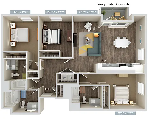 Floor plan C4-1445