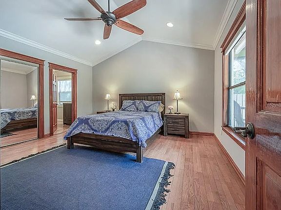 Massive primary suite with walk-in closet