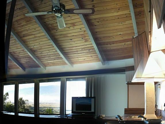 View from Kitchen across bar 