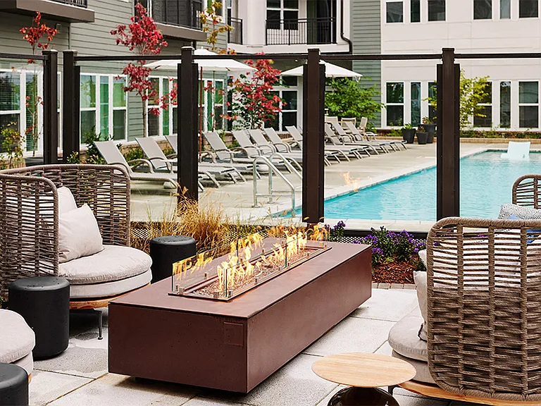 Resort-style saltwater pool