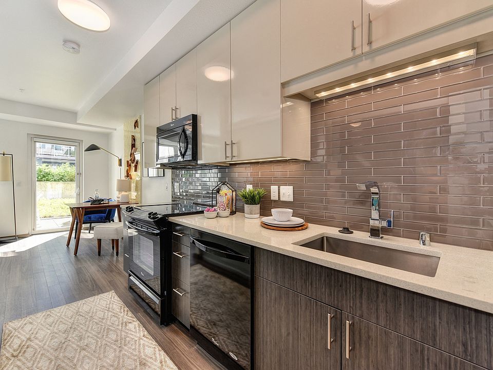 Kitchen with Patio View