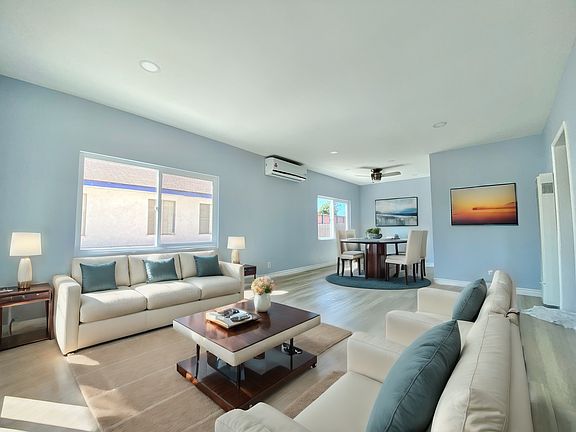 Staging Living room and dining area